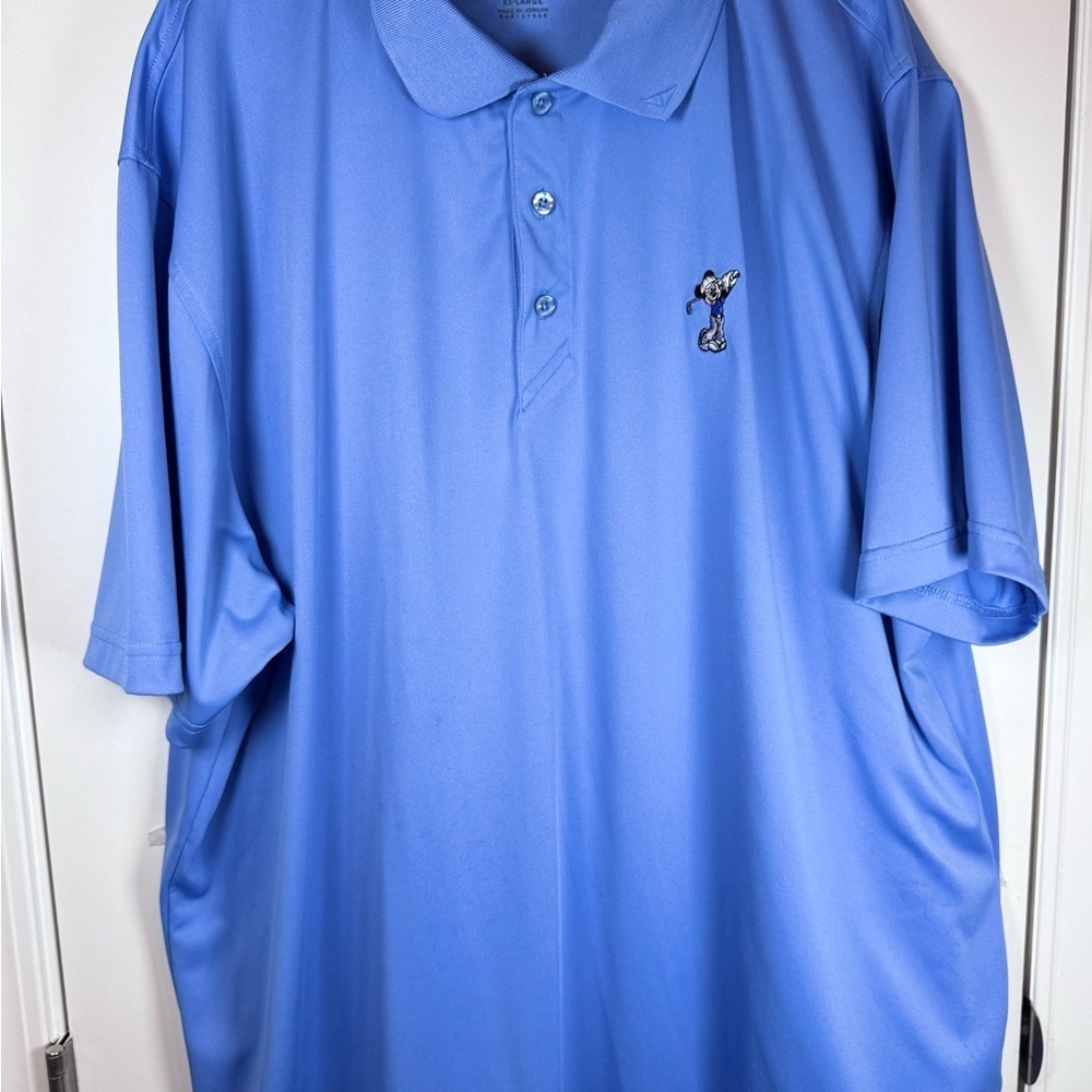 Disney Mickey Mouse Golf Polo Shirt Blue XXL AHEAD Extreme Performance Office